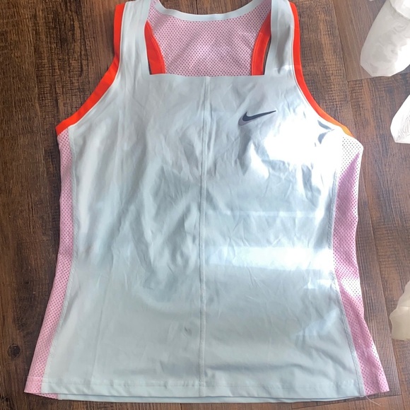 Nike Tops - Nike Women's - White with Pink and Orange Accents